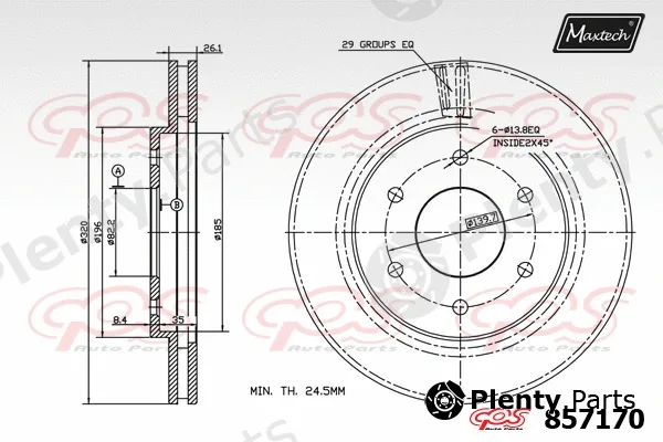 Maxtech C0102605 — Piston Ring