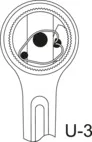 Gedore 3293U-3 — Reversible Ratchet