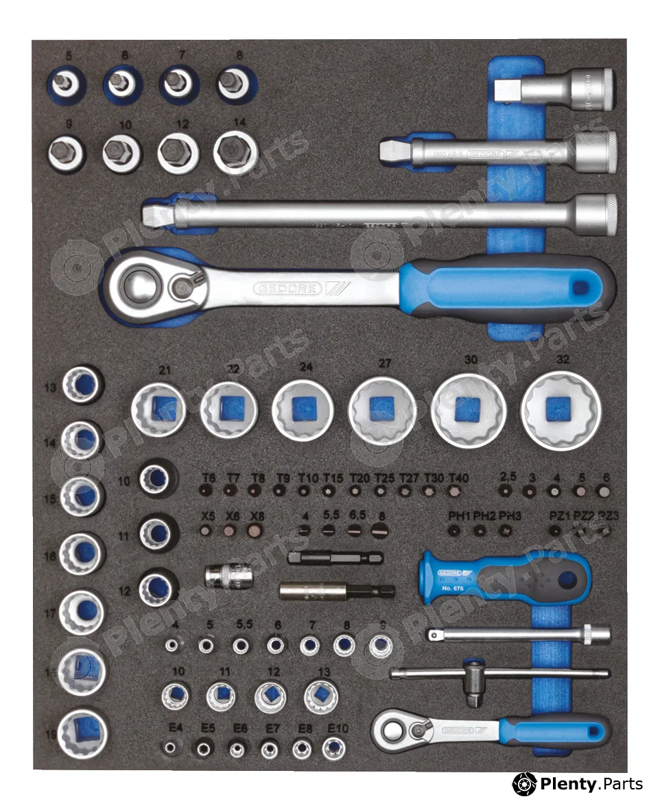 Gedore TSCT2-D19-D20 — Socket Wrench Set