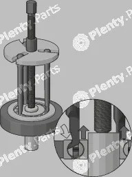 Gedore 1.92/1 — Puller Set, ball bearing