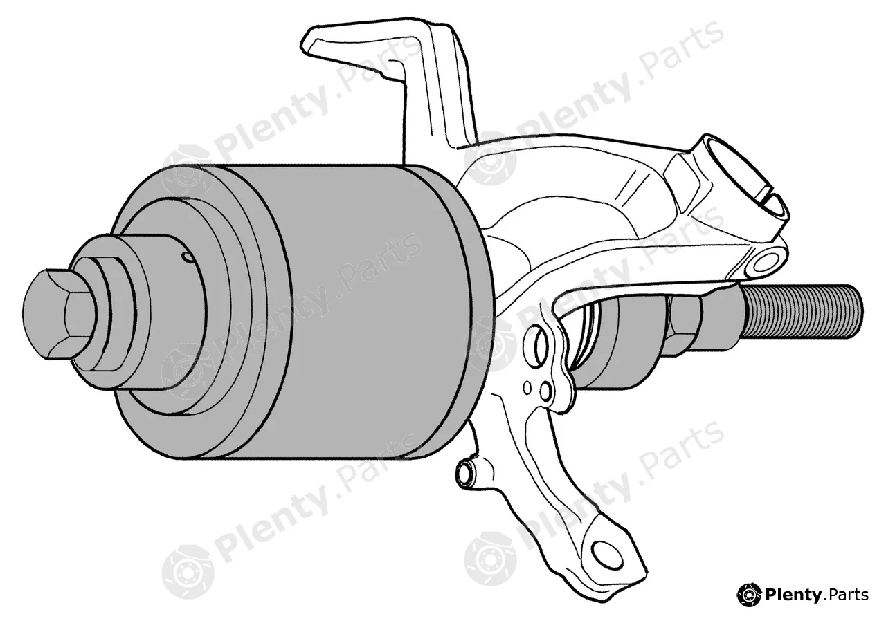 Gedore KL-0039-0110K — Mounting Tool Set, wheel hub/wheel bearing