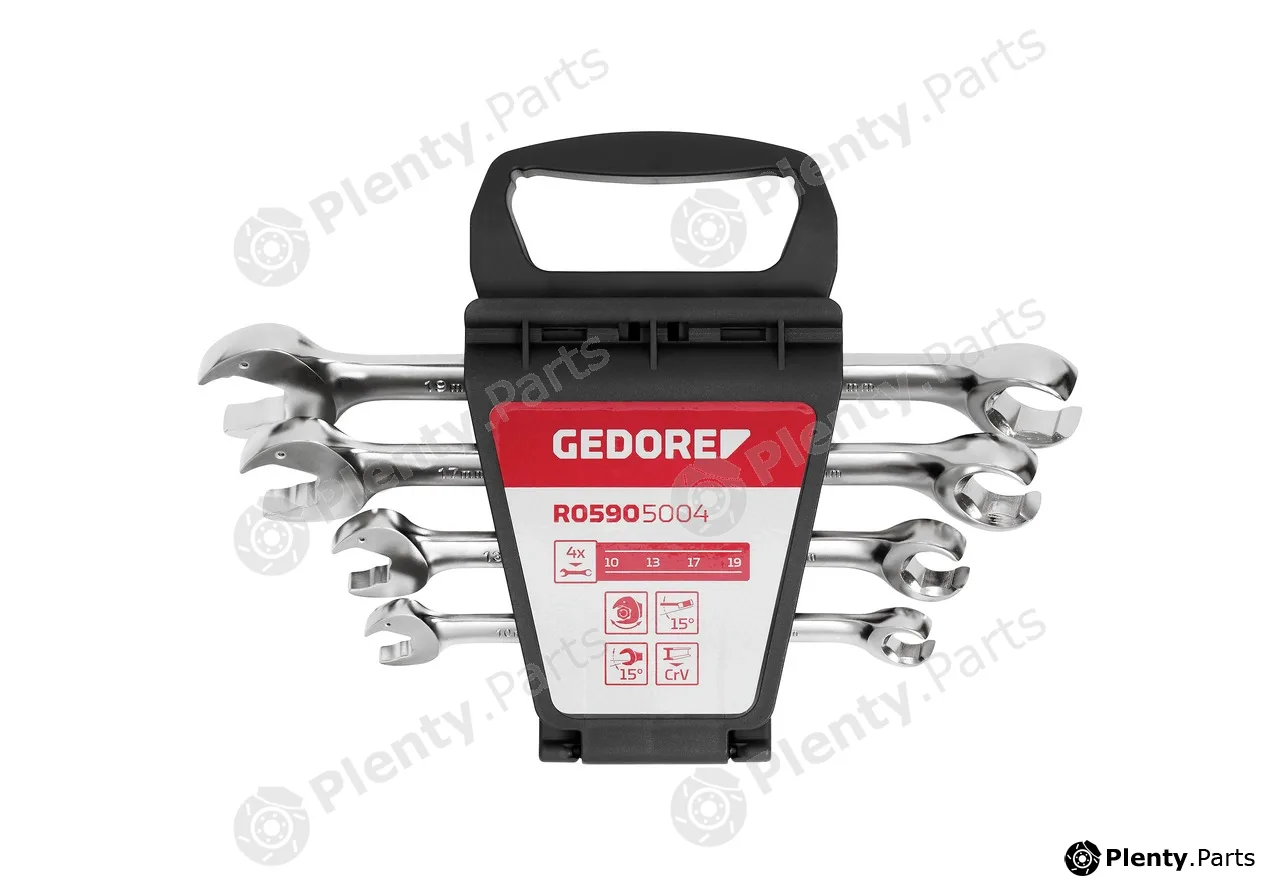 Gedore R05905004 — Ratchet Ring Open-ended Spanner Set