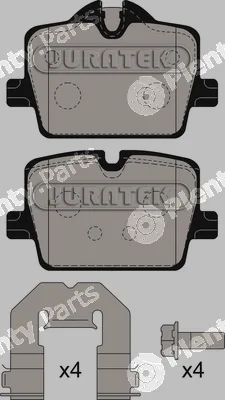 Juratek JCP8576 — Brake Pad Set, disc brake