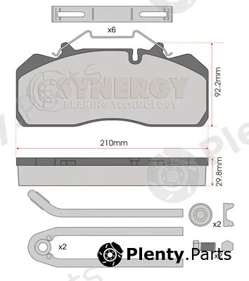 Juratek SYN3389K — Brake Pad Set, disc brake