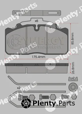 Juratek SYN2279K — Brake Pad Set, disc brake