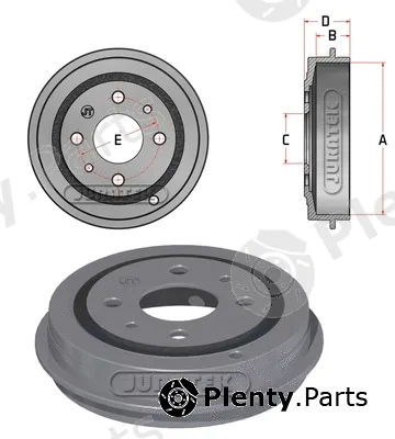 Juratek JDR018 — Brake Drum