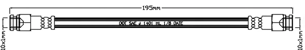 Juratek JBH1267 — Brake Hose
