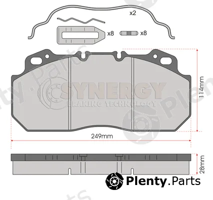 Juratek SYN3047K — Brake Pad Set, disc brake