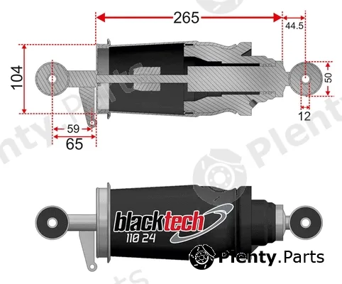 Juratek 11024CA — Bellow, air suspension