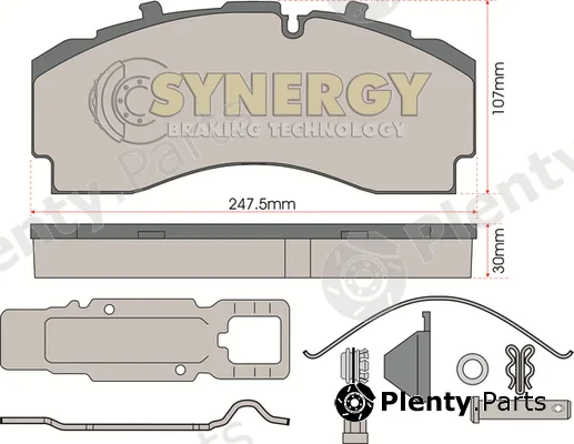Juratek SYN2022K — Brake Pad Set, disc brake