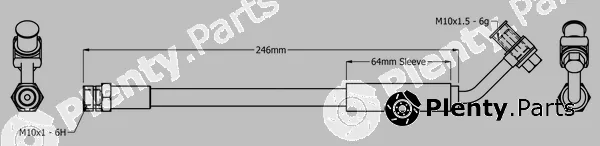 Juratek JBH1423 — Brake Hose