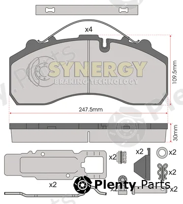 Juratek SYN2988K — Brake Pad Set, disc brake