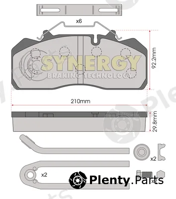 Juratek SYN2389K — Brake Pad Set, disc brake