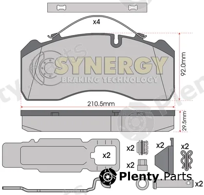 Juratek SYN2329K — Brake Pad Set, disc brake