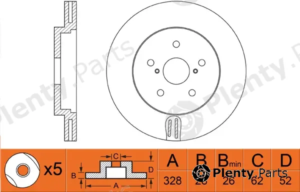 FIT FR0549V — Brake Disc