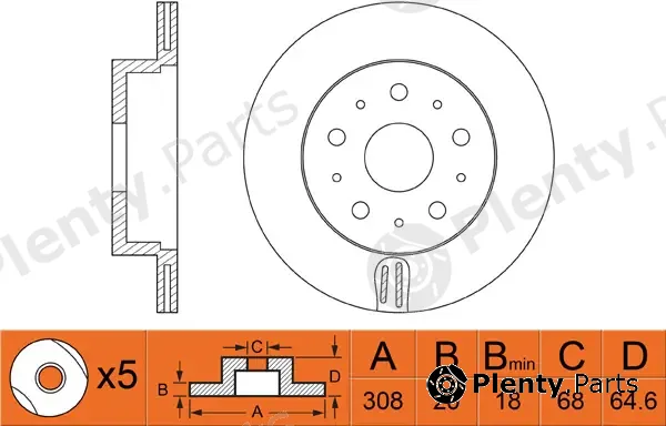FIT FR0294V — Brake Disc