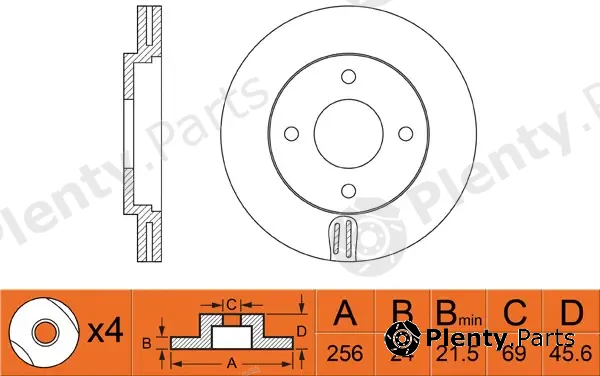 FIT FR0324V — Brake Disc