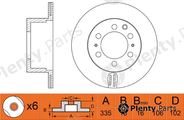 FIT FR0269V — Brake Disc
