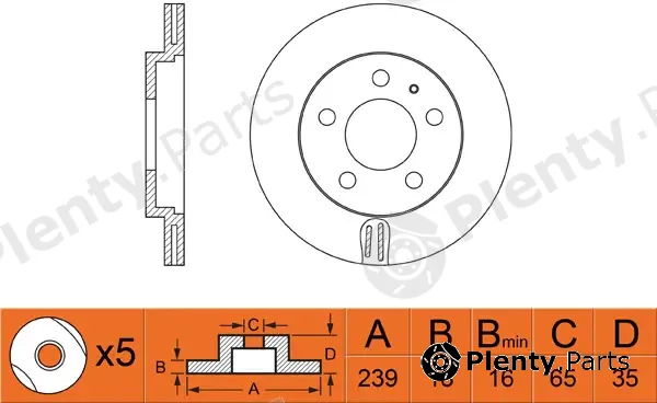 FIT FR0281V — Brake Disc