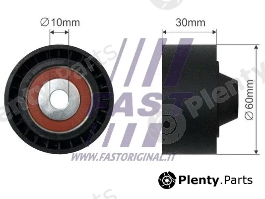 Fast FT44563 — Deflection/Guide Pulley, V-ribbed belt