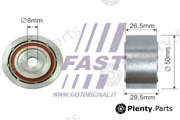 Fast FT44555 — Deflection/Guide Pulley, V-ribbed belt