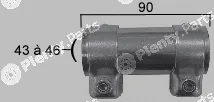 Ferron TOP31910008 — Flexible Pipe, exhaust system