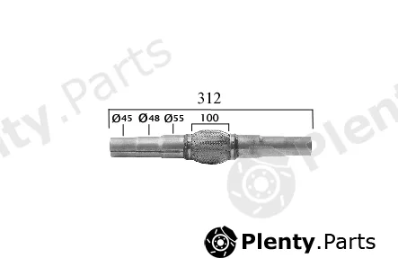 Ferron TOP31910004 — Flexible Pipe, exhaust system