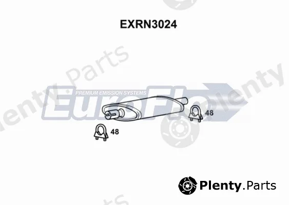EuroFlo EXRN3024 — Centre Muffler