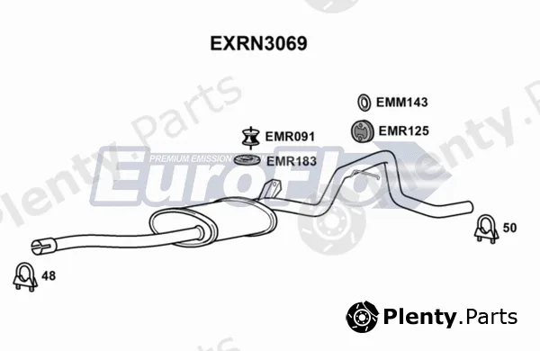 EuroFlo EXRN3069 — Centre Muffler