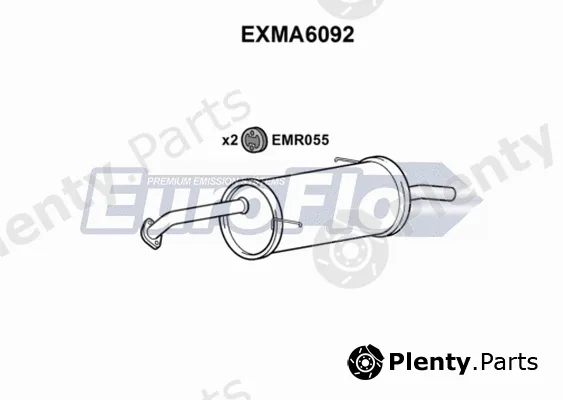 EuroFlo EXMA6092 — Rear Muffler