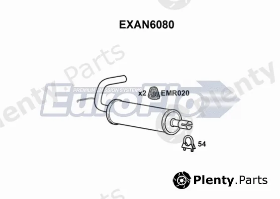 EuroFlo EXAN6080 — Rear Muffler
