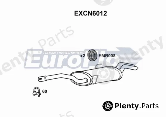 EuroFlo EXCN6012 — Rear Muffler