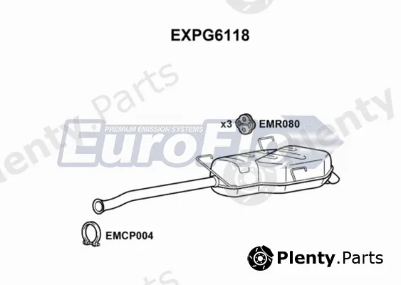 EuroFlo EXPG6118 — Rear Muffler