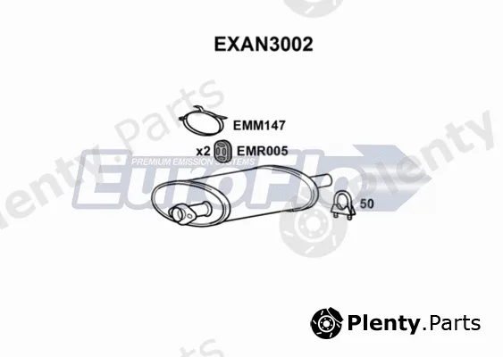 EuroFlo EXAN3002 — Centre Muffler