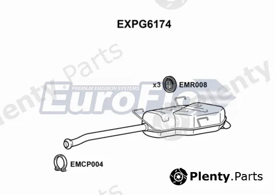 EuroFlo EXPG6174 — Rear Muffler