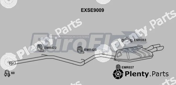 EuroFlo EXSE9009 — Centre/Rear Muffler