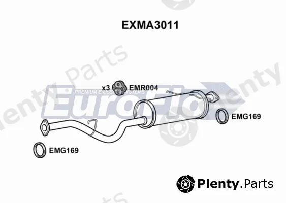 EuroFlo EXMA3011 — Centre Muffler