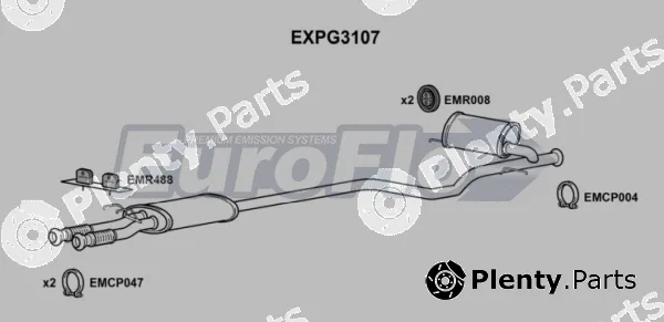 EuroFlo EXPG3107 — Centre Muffler