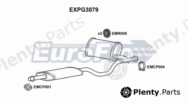 EuroFlo EXPG3079 — Centre Muffler
