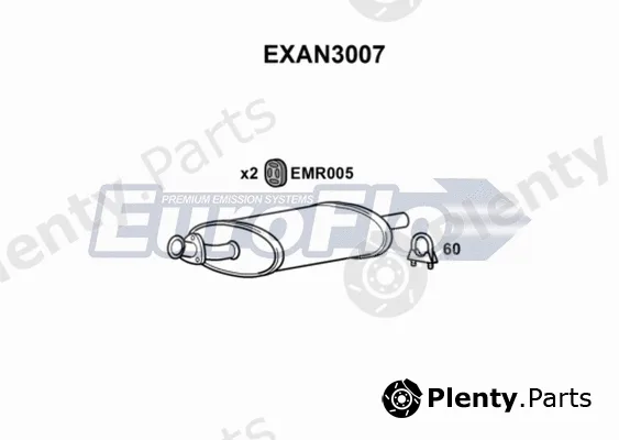 EuroFlo EXAN3007 — Centre Muffler