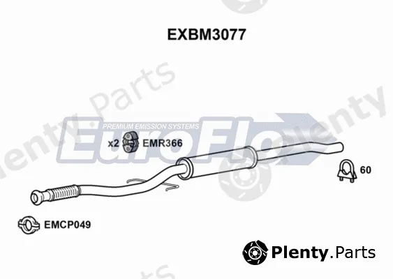 EuroFlo EXBM3077 — Centre Muffler
