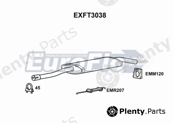 EuroFlo EXFT3038 — Centre Muffler