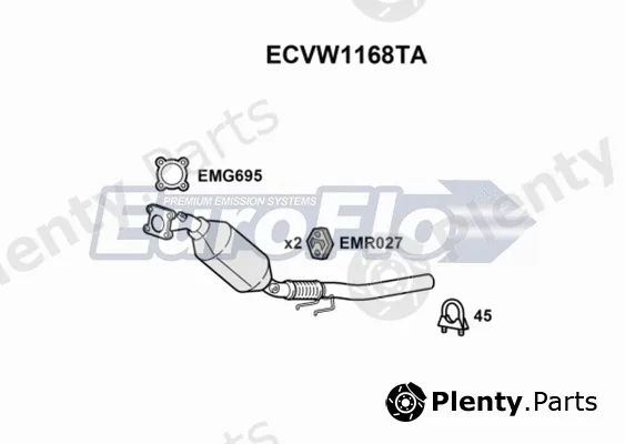 EuroFlo ECVW1168TA — Catalytic Converter