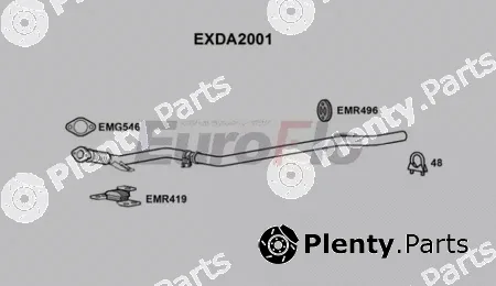 EuroFlo EXDA2001 — Exhaust Pipe