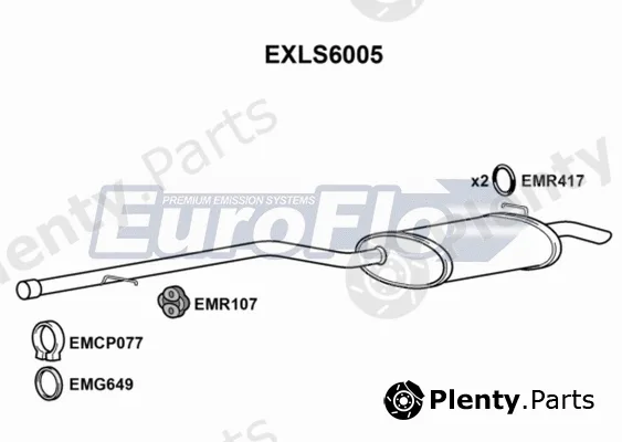 EuroFlo EXLS6005 — Rear Muffler