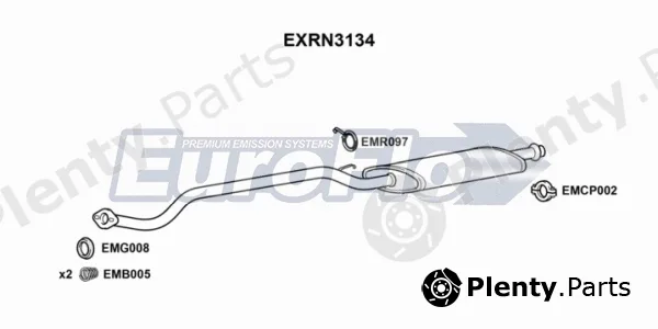 EuroFlo EXRN3134 — Centre Muffler