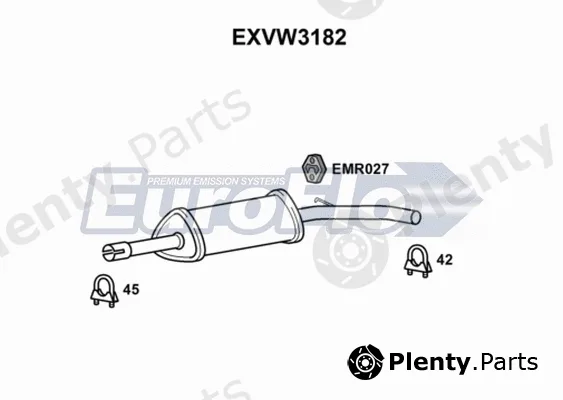 EuroFlo EXVW3182 — Centre Muffler