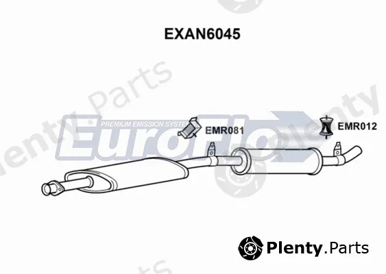 EuroFlo EXAN6045 — Rear Muffler