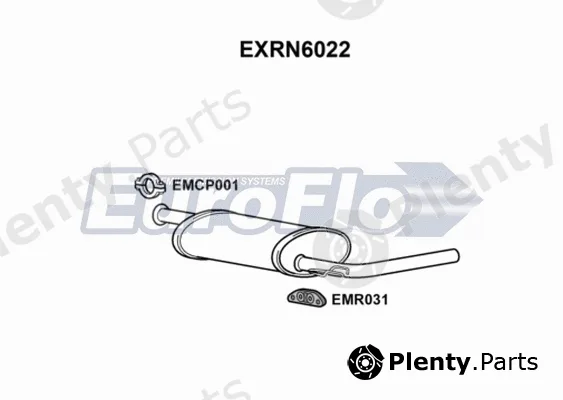 EuroFlo EXRN6022 — Rear Muffler