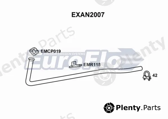 EuroFlo EXAN2007 — Exhaust Pipe